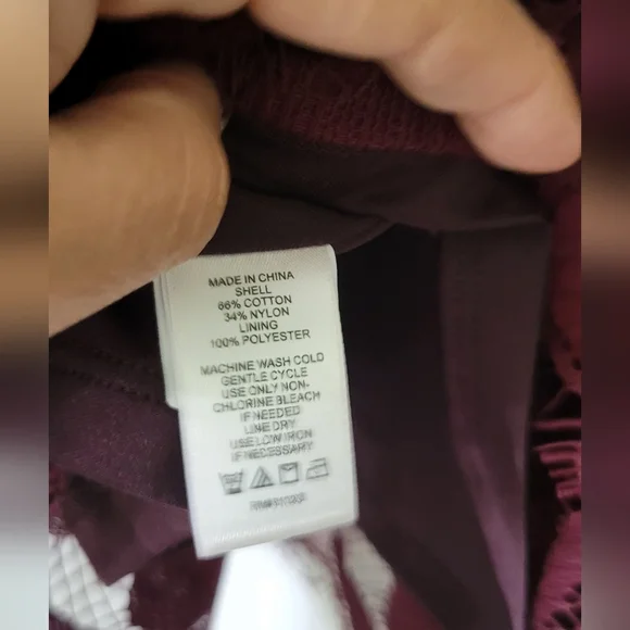 1.State Womens Lace One Shoulder Blouse  - Burgundy NWT SIZE S - Picture 10 of 12